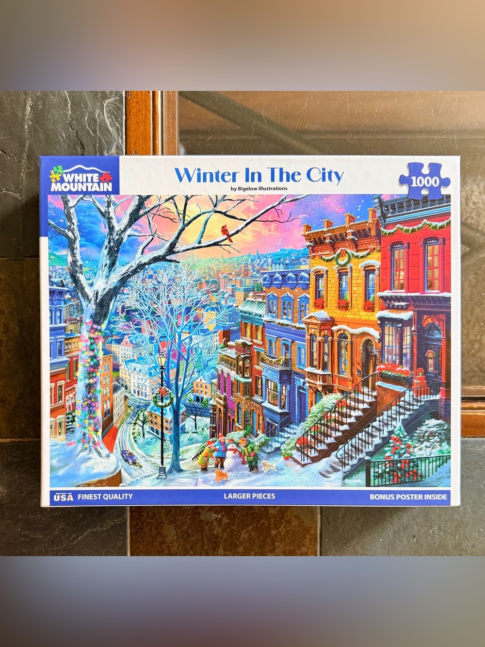 Winter in the City 1000 Piece Puzzle by White Mountain